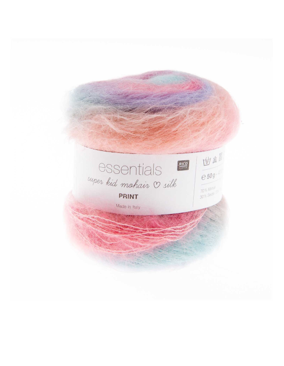 Rico Essentials Super Kid Mohair Loves Silk Print Terra