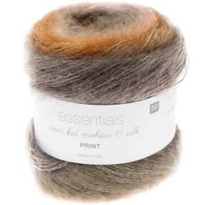 Rico Essentials Super Kid Mohair Loves Silk Print Terra