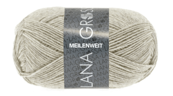 Lana Grossa Meilenweit 50g - 1301 світлий беж