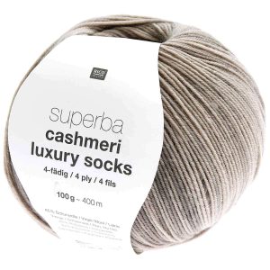Rico Superba Cashmeri Luxury socks 4 013 - Cірий