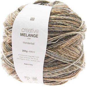 Rico Creative Melange Aran Wonderball 01-Натуральний